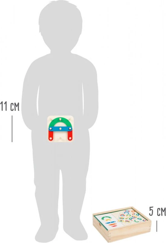 Small Foot Company Small Foot - Learning Game Letters And Numbers Insertion Puzzle 12 Small Foot Company Small Foot - Learning Game Letters And Numbers Insertion Puzzle - Afbeelding 12