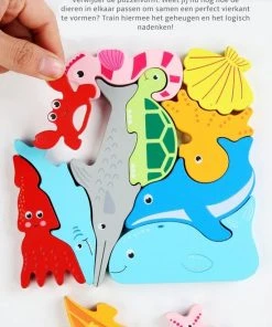 Van Theo Houten Puzzel - Houten Speelgoed - 3D Puzzel - Kinderen - Jungle -Goedkope puzzels winkel 550x823