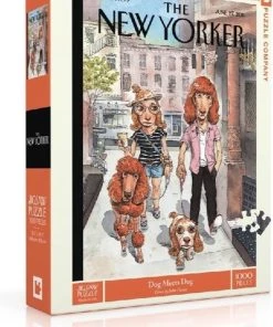 The New York Puzzle Company New York Puzzle Company Dog Meets Dog - 1000 Pieces